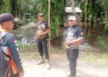 Curah Hujan Tinggi, BPBD Tanjabtim Patroli Kesiapsiagaan di 4 Kecamatan Rawan Banjir