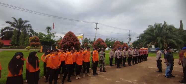 Waspada Cuaca Ekstrem, BPBD Bersama TNI-POLRI Gelar Apel Kesiapsiagaan Bencana