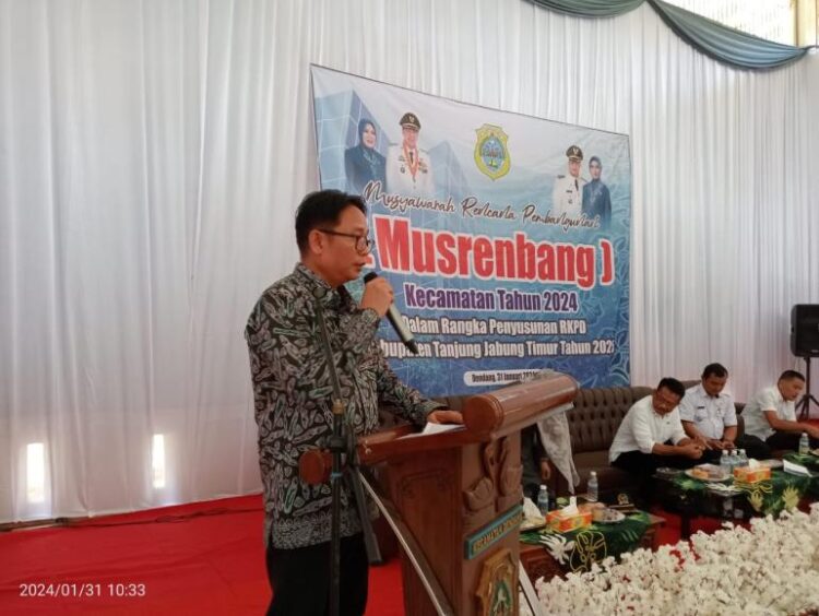 Sejumlah Anggota DPRD Tanjabtim Hadiri Musrenbang Kecamatan Dendang