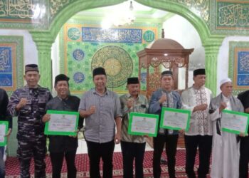 Bupati Tanjabtim Romi Hariyanto Hadiri Safari Ramadhan Kecamatan Nipah Panjang