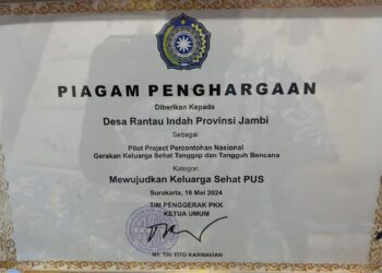 Ketua TP PKK Tanjabtim Bawa Penghargaan Saat Kembali Dari Acara Puncak HKG Dan Jambore Nasional 2024