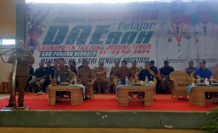 Wabup Tanjabtim Buka Festival Olahraga Pelajar Daerah