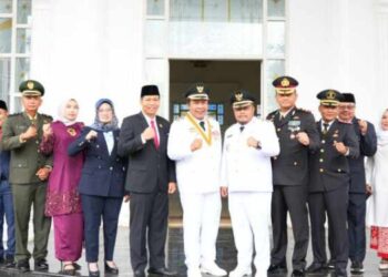 Bupati Tanjabtim Romi Jadi Inspektur Upacara Peringatan HUT Kemerdekaan RI ke 79