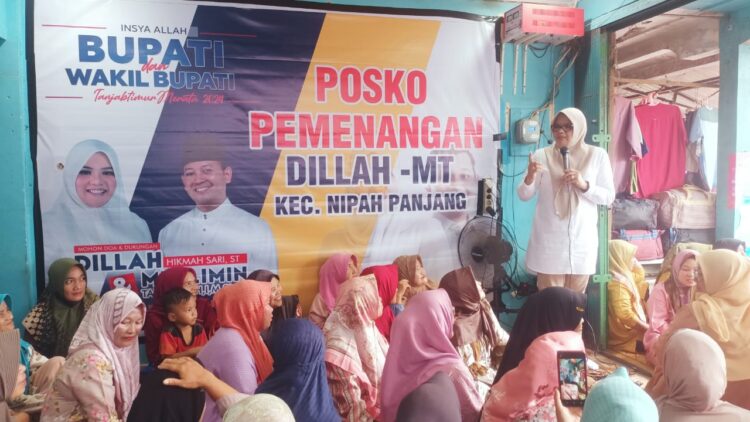 Turun ke Masyarakat Rantau Rasau dan Nipah Panjang, Dilla Hich Janjikan Berobat Gratis
