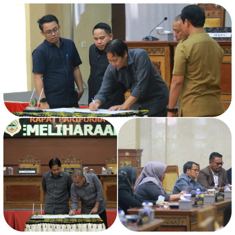 Semua Fraksi Di DPRD Menyetujui Ranperda RPJPD, Ranperda Perubahan Penertiban, Pemeliharaan Hewan Ternak dan Penyelenggaraan Ketertiban Umum