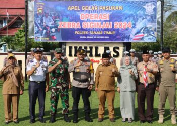 Polres Tanjab Timur Apel Gelar Pasukan Operasi Zebra Siginjai 2024
