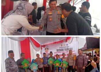 Kapolda Jambi Resmikan Bedah Rumah, Warga Tanjabbar  Penerima  Bedrum  Ucapkan Terimakasih.