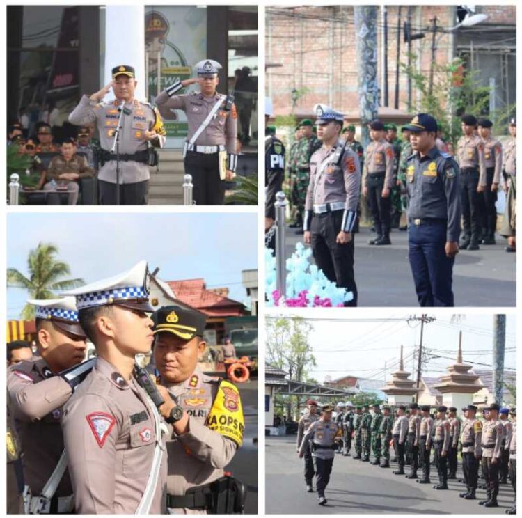 Kapolres Tanjabbar Pimpin Langsung Apel Gelar Pasukan OPS Lilin 2024,Pastikan Nataru Aman Kondusif
