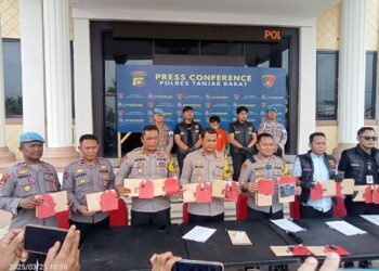 Kapolres Tanjabbar Sampaikan Ungkap Kasus Pencurian Kendaraan Belasan Sepeda Motor,Pelaku Residivis