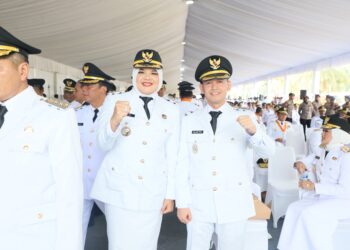 Bupati dan Wakil Bupati Tanjabtim di Lantik Presiden, Berikut Pesannya Kepada ASN
