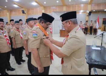 Bupati Tanjabbar  Resmi Dilantik Sebagai Ketua Kamabicab Gerakan Pramuka Masa Bakti 2024-2029