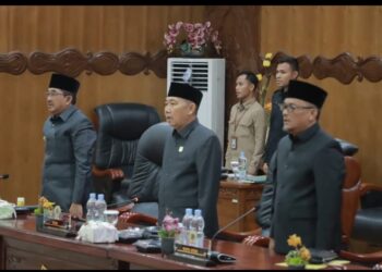 Ketua DPRD Tanjabbar Pimpin Langsung Rapat Paripurna Ke-III Bahas Tiga Agenda Penting