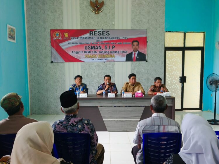 Reses di Muara Sabak Timur, Usman Serap Aspirasi Warga Soal Infrastruktur hingga Ambulans