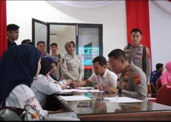 Polres Tanjabbar Gelar Giat Bakti Kesehatan Donor Darah,Ini Rangkaian Dari Sambut Hari Bhayangkara Ke-79