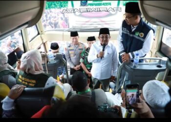 Bupati Tanjabbar. Sambut Kepulangan Jamaah Haji Asal Kabupaten Tanjab Barat Kloter 19