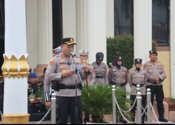 Kapolres Tanjabbar Pimpin  Apel Gelar Operasi Patuh Siginjai 2025