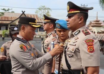 Dua Perwira Kepolisian Polres Tanjabbar  Sertijab,Kasat Lantas dan Kapolsek Tungkal Ilir