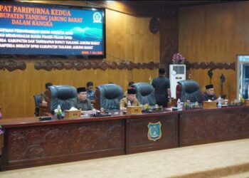 DPRD Tanjabbar Gelar Rapat Paripurna Penyampaian Nota Pengantar 2 Raperda Pemkab dan 3 Raperda Inisiatif DPRD