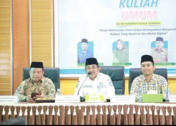 Bupati Tanjabbar Hadiri Sekaligus Jadi Narasumber Dalam Kuliah Umum (IAI) An-Nadwah Kuala Tungkal
