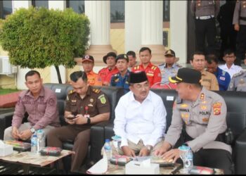 Bupati Tanjabbar Hadiri Apel Kesiapan Tanggap Darurat Bencana Hidrometeorologi Tahun 2025