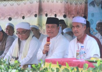 Wabup Tanjabbar Hadiri Haul Akbar Sulthonul Aulia Syekh Abdul Qadir Al-Jailani di Desa Dataran Pinang