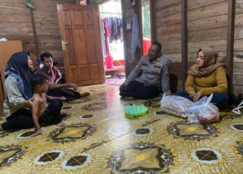 Gerakan Sosial Yang Di Gelar Polsek KSKP  Salurkan Bantuan  Paket Gizi Bentuk Dukungan Anak Sehat dan Cegah Stunting