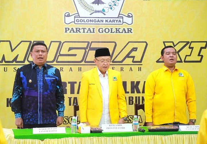 Wabup Tanjabbar Hadiri Musda ke-XI DPD Partai Golkar Kabupaten Tanjung Jabung Barat Tahun 2026