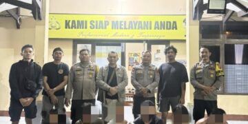 Polsek Tungkal Ulu Dan Personel Unit Reskrim Berhasil Amankan 6 Pria Di Dua Lokasi (TKP) Paket Sabu Dan Ekstasi