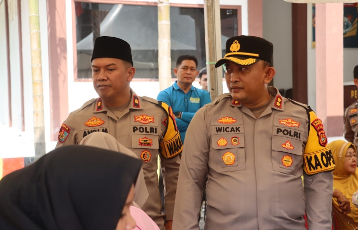 Polres Tanjabbar Giat Gelar. Gerak Pangan Murah Polri Serentak Se-Indonesia
