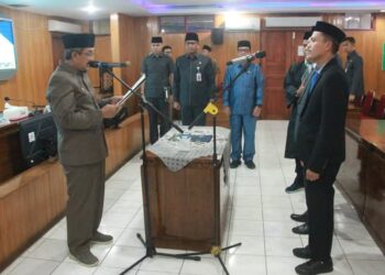 Bupati Tanjabbar  Resmi  Lantik Pejabat Pimpinan Tinggi Pratama dan Fungsional di Lingkungan Pemkab