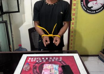 Terduga Inisial TP (30)Tahun Di Amankan Satresnarkoba Polres Tanjabbar Di Batang Asam,Tindak Pidana Penyalahguna Narkotika