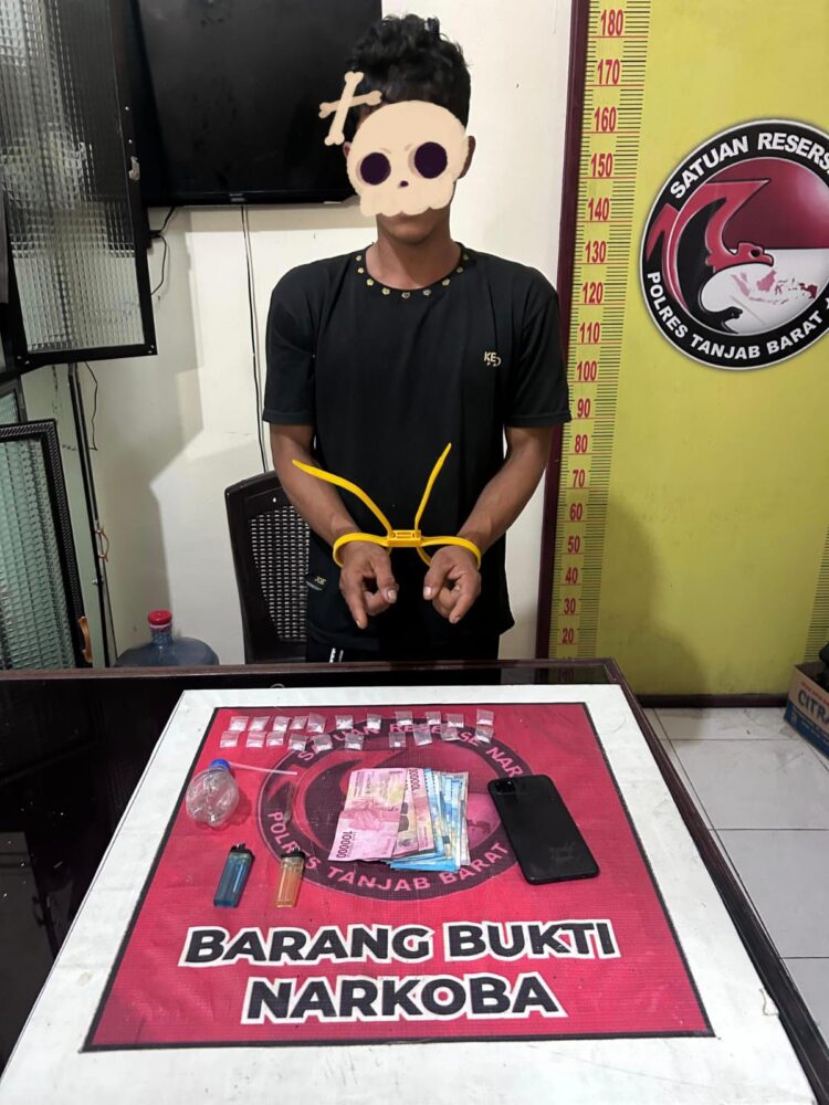 Terduga Inisial TP (30)Tahun Di Amankan Satresnarkoba Polres Tanjabbar Di Batang Asam,Tindak Pidana Penyalahguna Narkotika