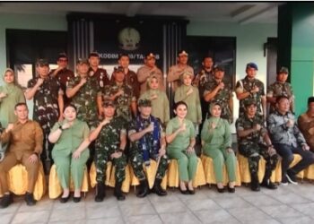 Kedatangan Pangdam XX/Tuanku Imam Bonjol,Arif Gajah Mada di Makodim 0419/Tanjab,Turut Disambut Baik Ketua DPRD Tanjabbar