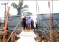 Usai Hadiri Silaturahmi PABPDSI,Lanjut Bupati Tanjabbar Tinjau Pengerjaan Box Culvert di Tanjung Bojo