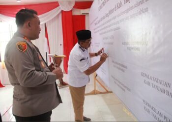 Bupati Tanjabbar Pimpin Komitmen Bersama Tolak Segala Aktivitas Geng Motor, Ajak Seluruh Elemen Bersinergi Jaga Kamtibmas