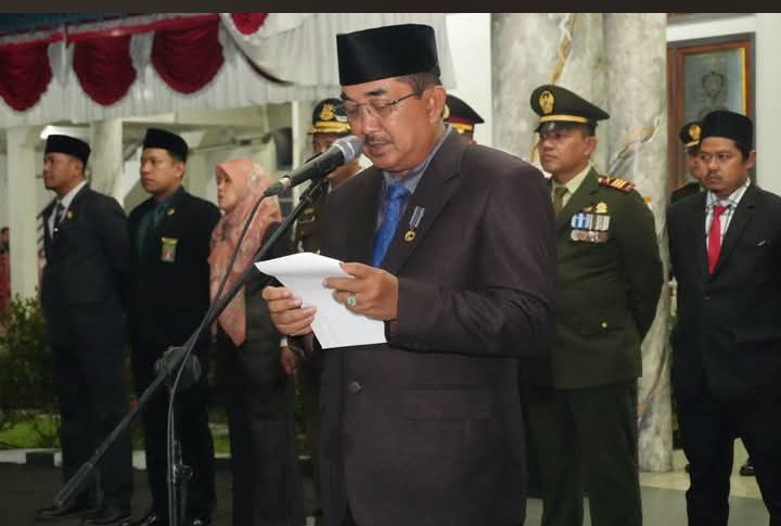 Sebanyak 45 Anggota Paskibraka Tahun 2026 Dikukuhkan,Bupati Tanjabbar: Jaga Kehormatan dan Jadi Teladan Generasi Muda