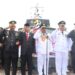 Polres Tanjabbar Gelar Upacara Detik-Detik Proklamasi HUT RI ke-81 Diatas Kapal Di Alur Sungai Pengabuan,Libatkan Puluhan Kapal