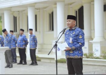 Ditegaskan,Sekda Tanjabbar Saat Pimpin Apel Pagi Sampaikan PPPK Paruh Waktu: Tahun 2027 Minimal Berpredikat Baik